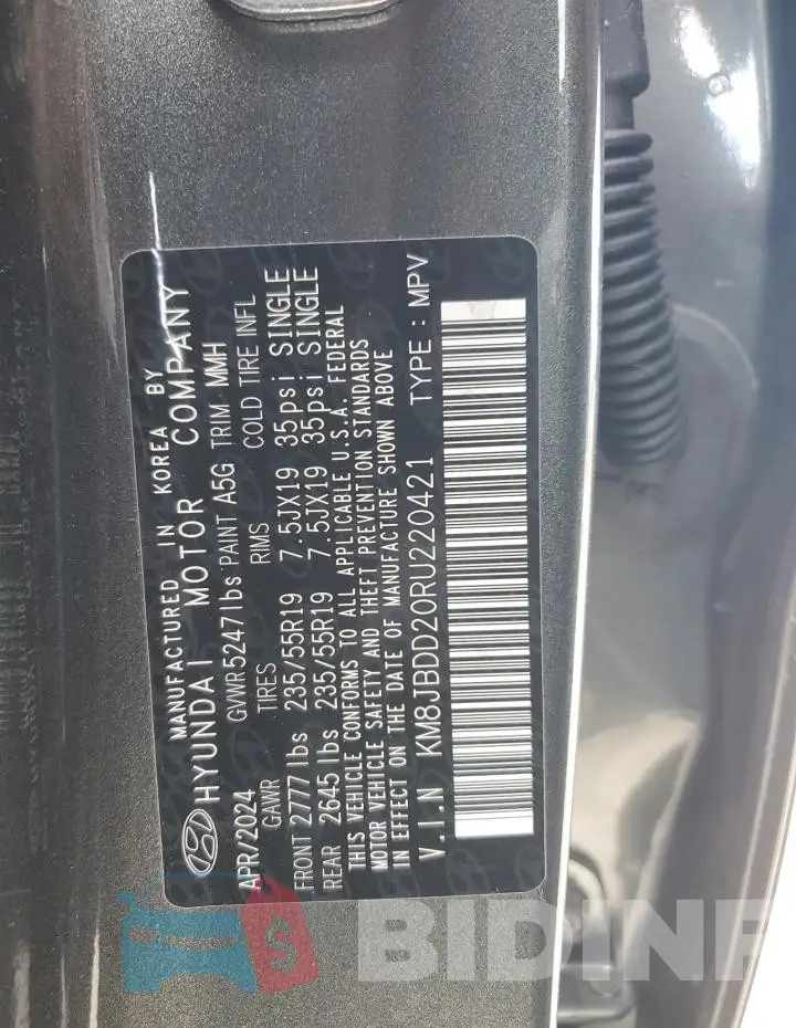 KM8JBDD20RU220421 Photo# 14