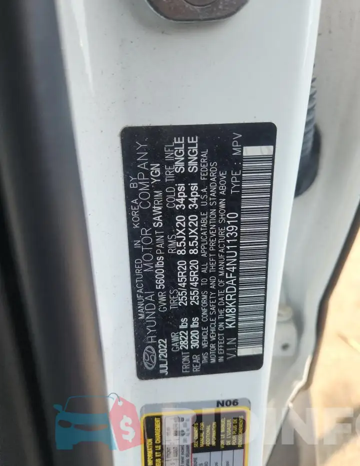 KM8KRDAF4NU113910 Photo# 12