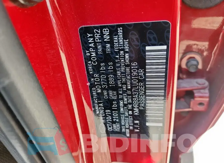 KMHRB8A37LU019016 Photo# 13