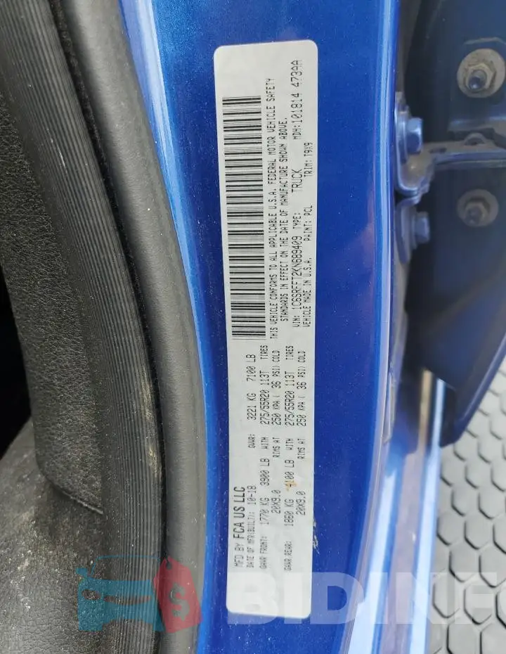 1C6SRFFT2KN689409 Photo# 12