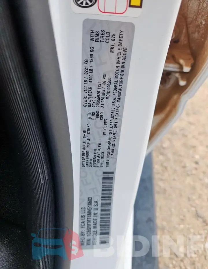 1C6SRFMT4MN518683 Photo# 12