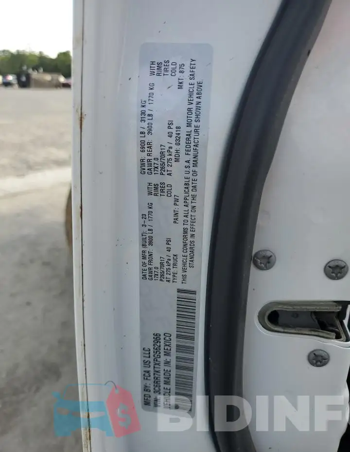 3C6RR7KTXPG562966 Photo# 12