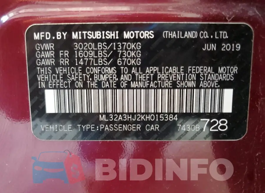 ML32A3HJ2KH015384 Photo# 12