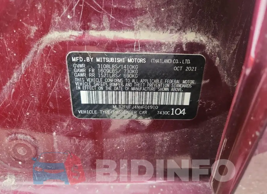 ML32FUFJ4NHF01910 Photo# 13