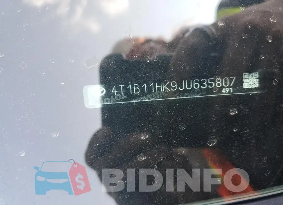 4T1B11HK9JU635807 Photo# 12