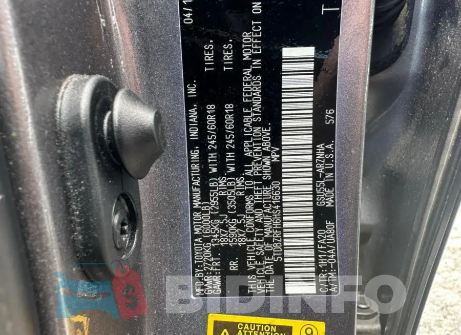 5TDBZRFH6HS416630 Photo# 10