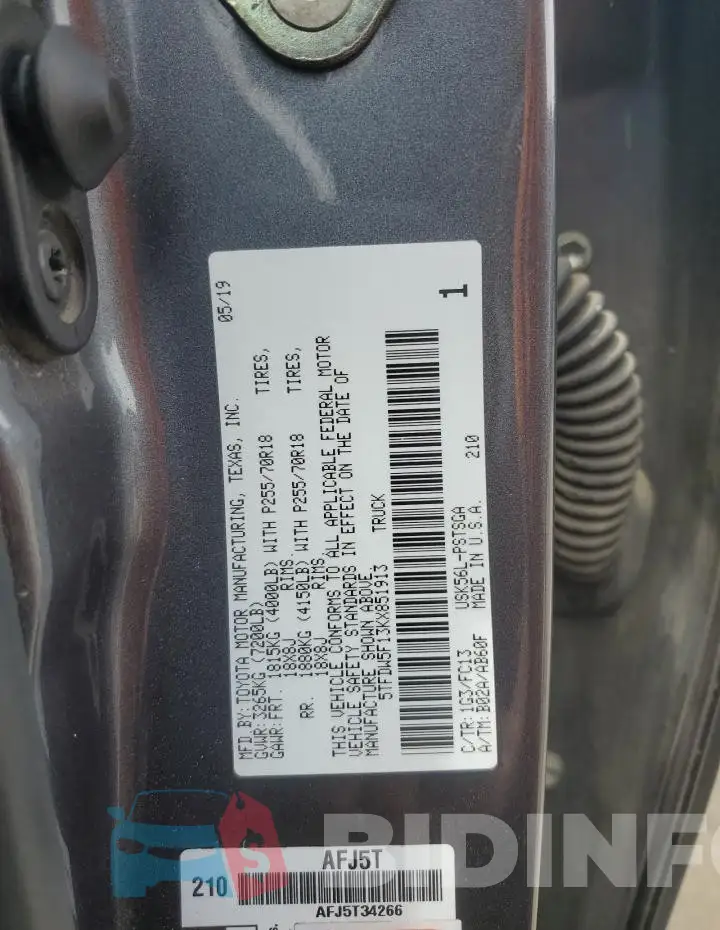 5TFDW5F13KX851913 Photo# 12