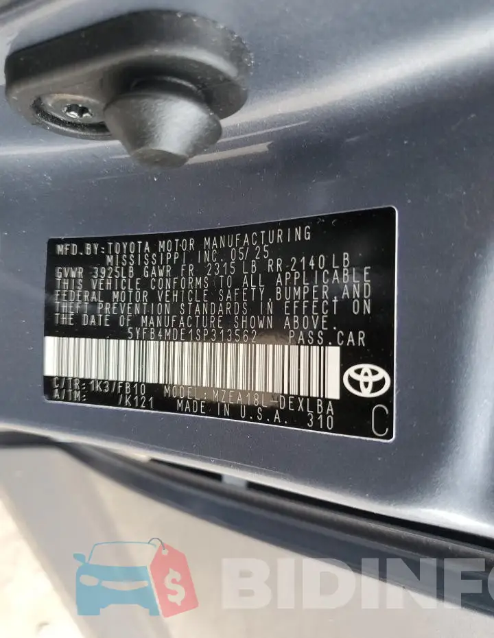 5YFB4MDE1SP313562 Photo# 12