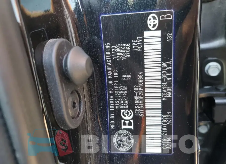 5YFB4MDE2RP106964 Photo# 13
