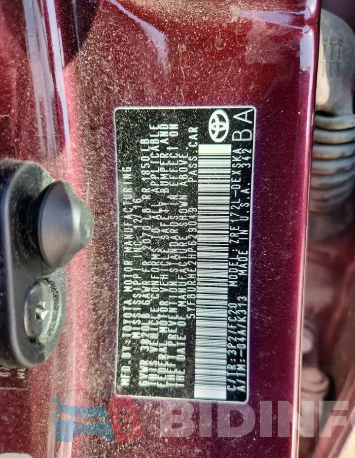 5YFBURHE2HP629049 Photo# 12