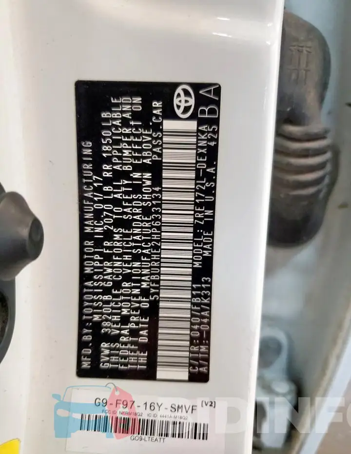5YFBURHE2HP633134 Photo# 12