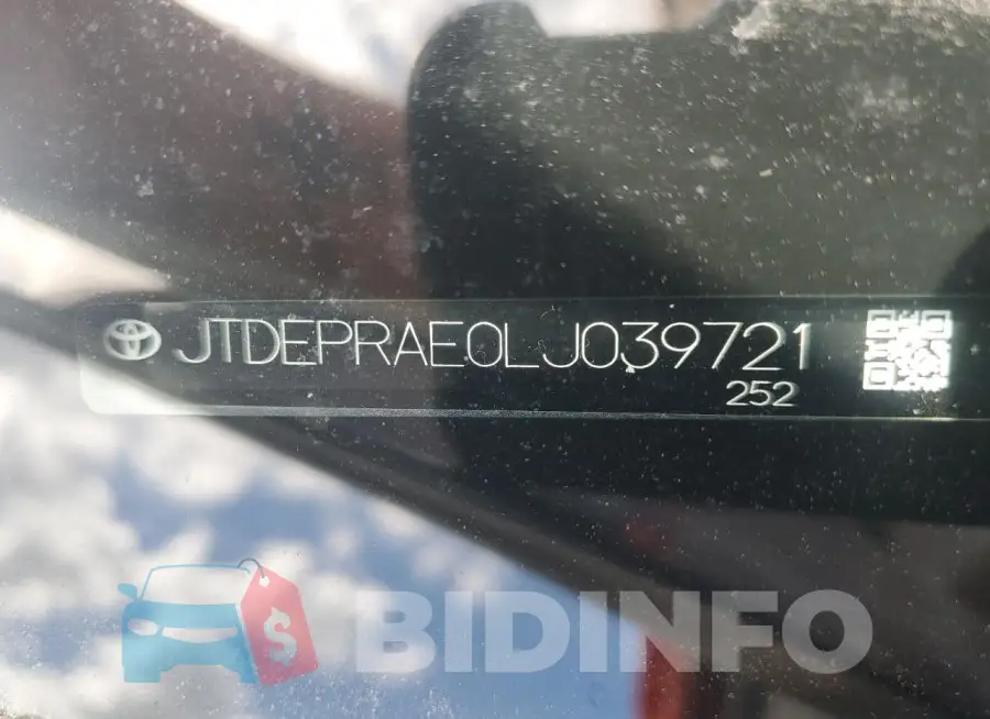 JTDEPRAE0LJ039721 Photo# 12