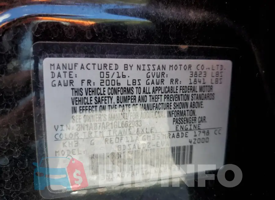 3N1AB7AP1GL662933 Photo# 13
