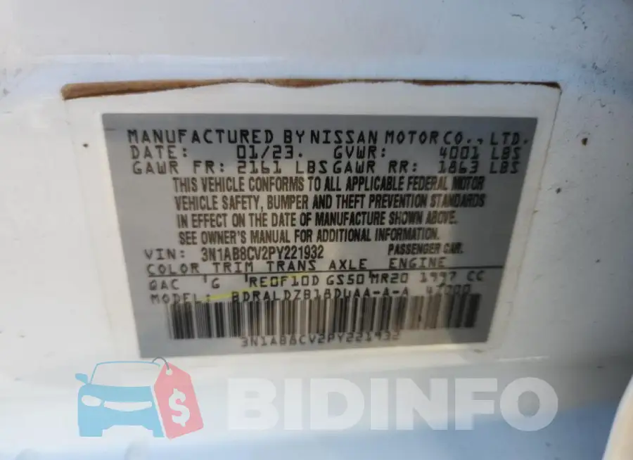 3N1AB8CV2PY221932 Photo# 12
