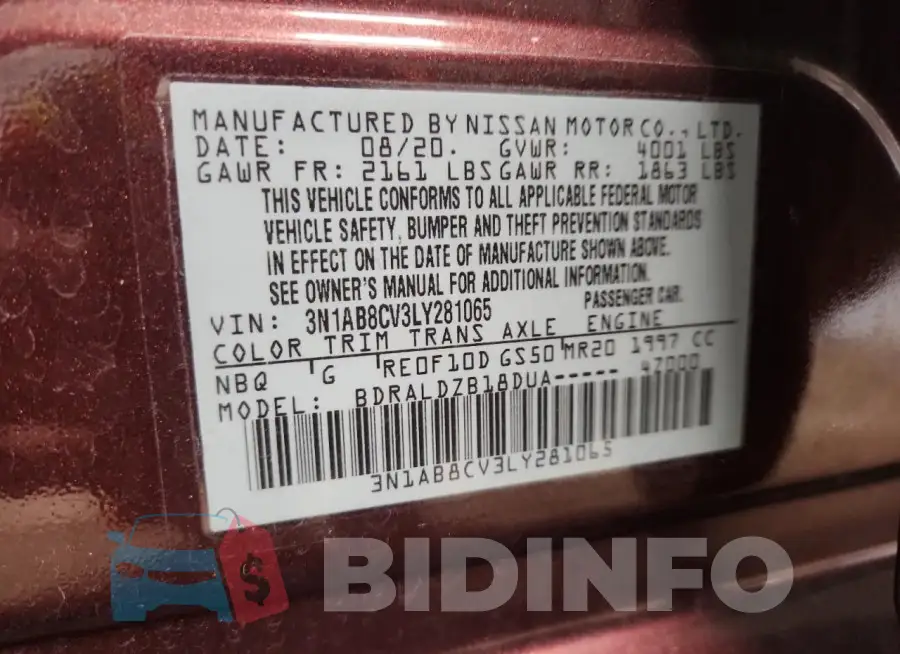 3N1AB8CV3LY281065 Photo# 13