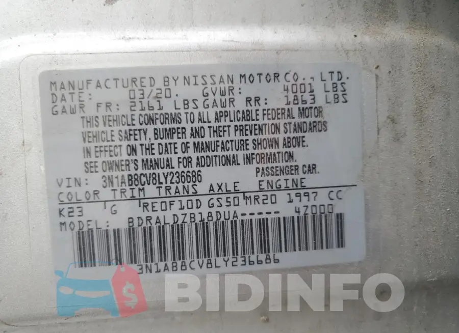 3N1AB8CV8LY236686 Photo# 12