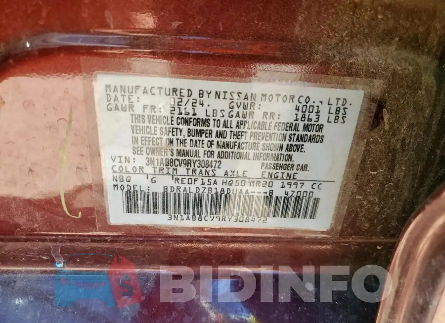 3N1AB8CV9RY308472 Photo# 12