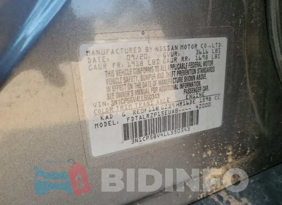 3N1CP5BV4LL550343 Photo# 14