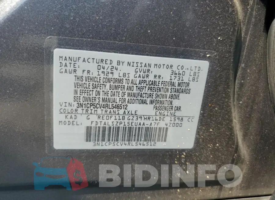 3N1CP5CV4RL546512 Photo# 13