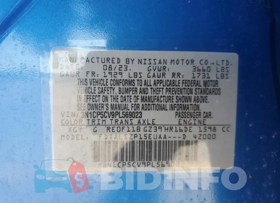 3N1CP5CV9PL569023 Photo# 13