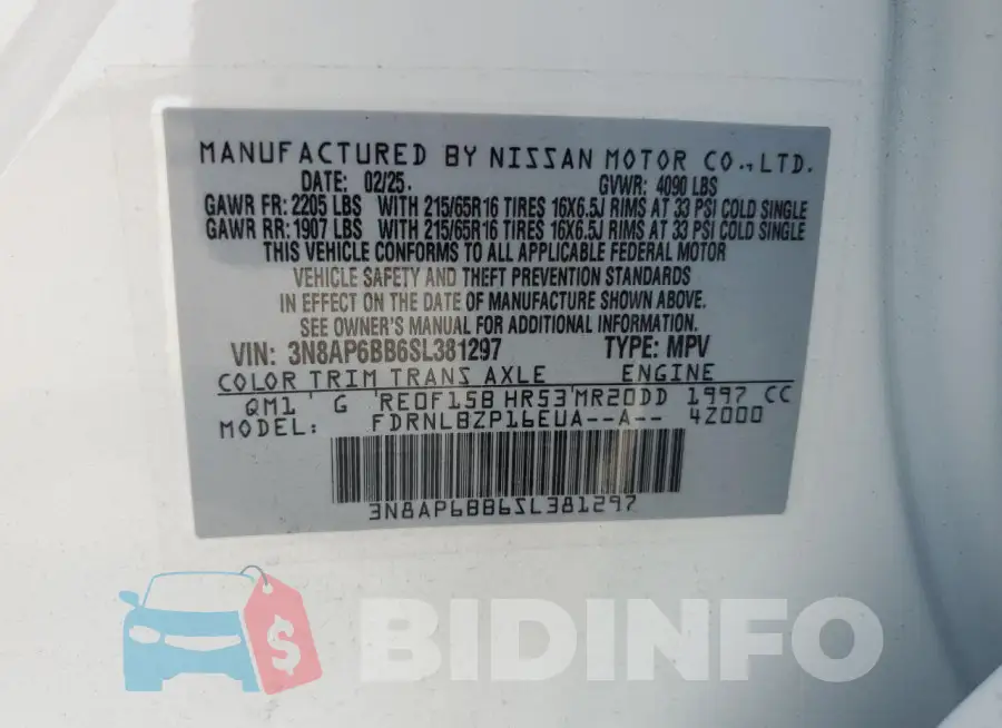 3N8AP6BB6SL381297 Photo# 12