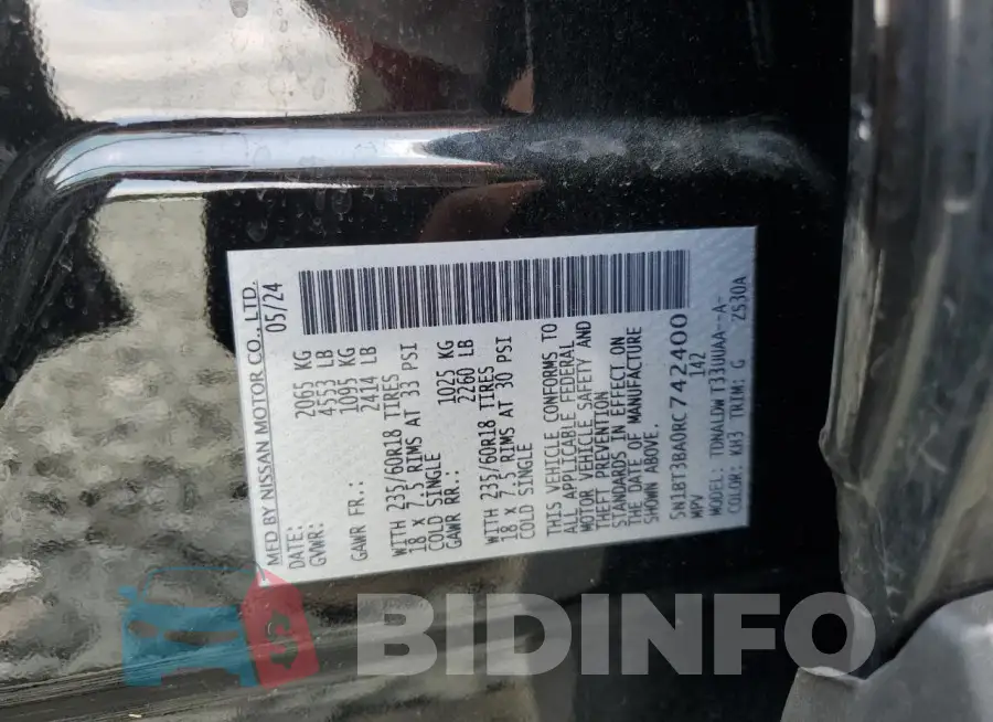 5N1BT3BA0RC742400 Photo# 12