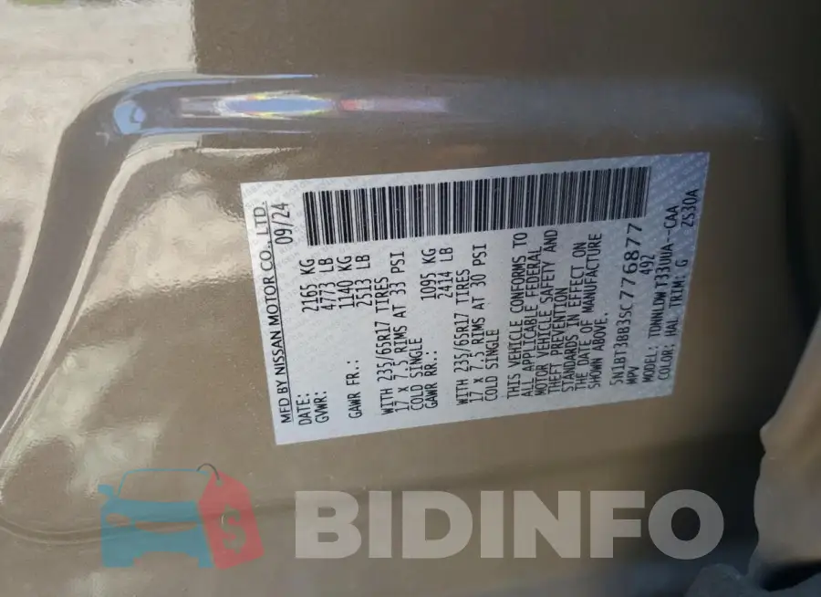 5N1BT3BB3SC776877 Photo# 13