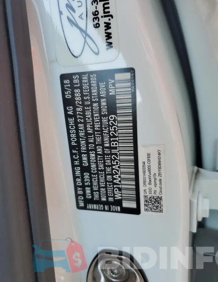 WP1AA2A52JLB12529 Photo# 12