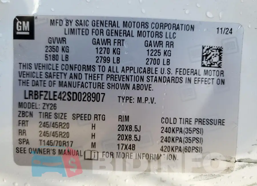 LRBFZLE42SD028907 Photo# 12