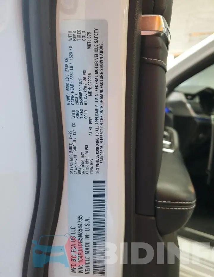 1C4RJHDG5N8544755 Photo# 13
