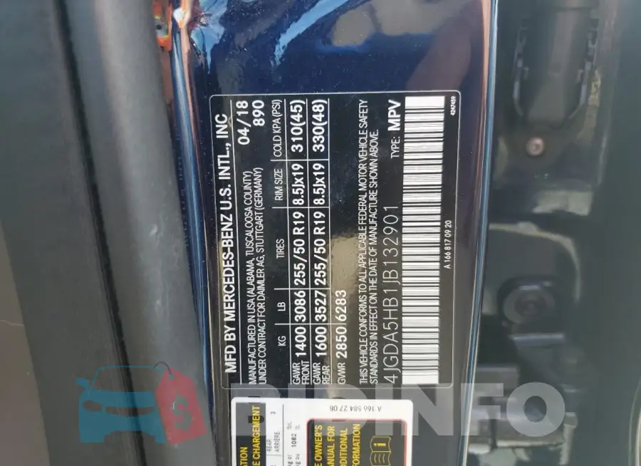 4JGDA5HB1JB132901 Photo# 14