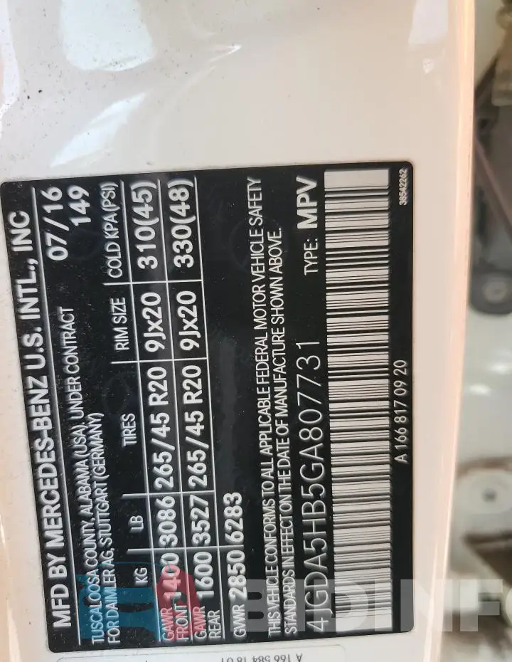 4JGDA5HB5GA807731 Photo# 13