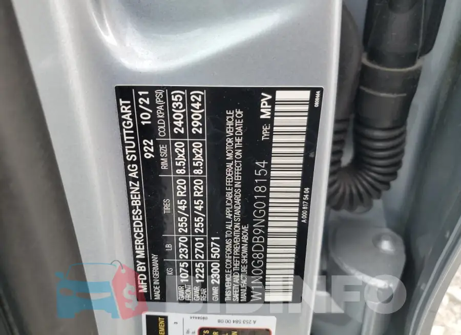 W1N0G8DB9NG018154 Photo# 12