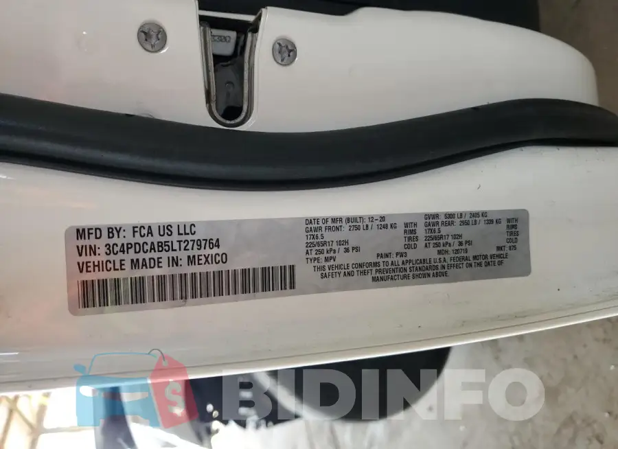 3C4PDCAB5LT279764 Photo# 13