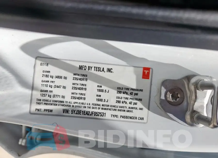 5YJ3E1EA2JF052531 Photo# 12