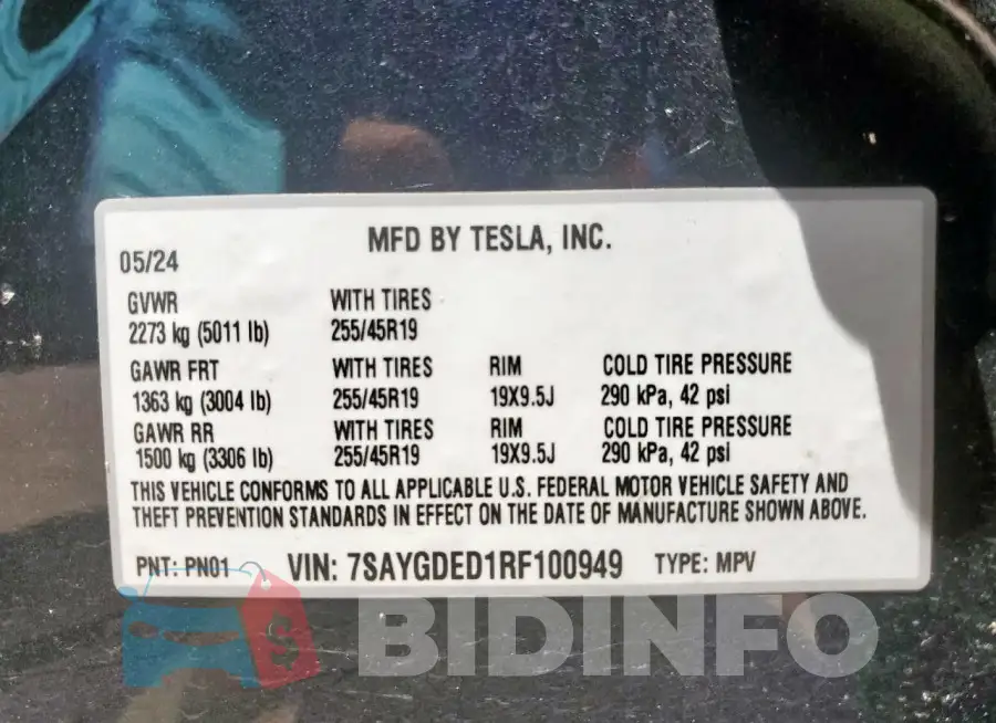 7SAYGDED1RF100949 Photo# 12