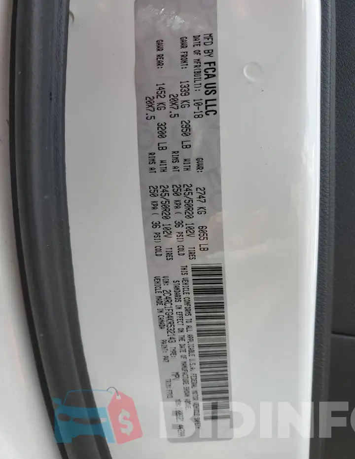 2C4RC1FG4KR532143 Photo# 13