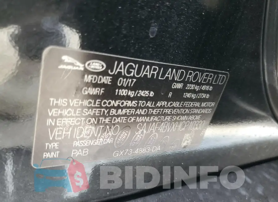 SAJAF4BVXHCP10330 Photo# 13