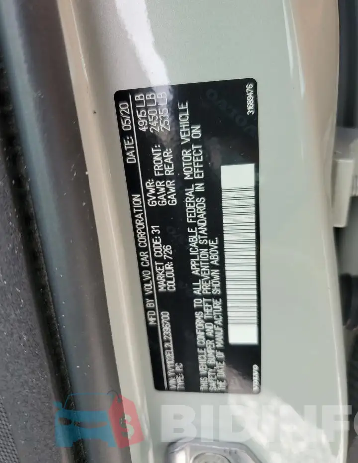 YV1102EL2L2396700 Photo# 12