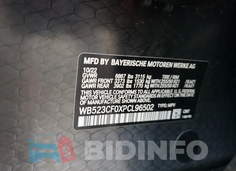 WB523CF0XPCL96502 Photo# 14