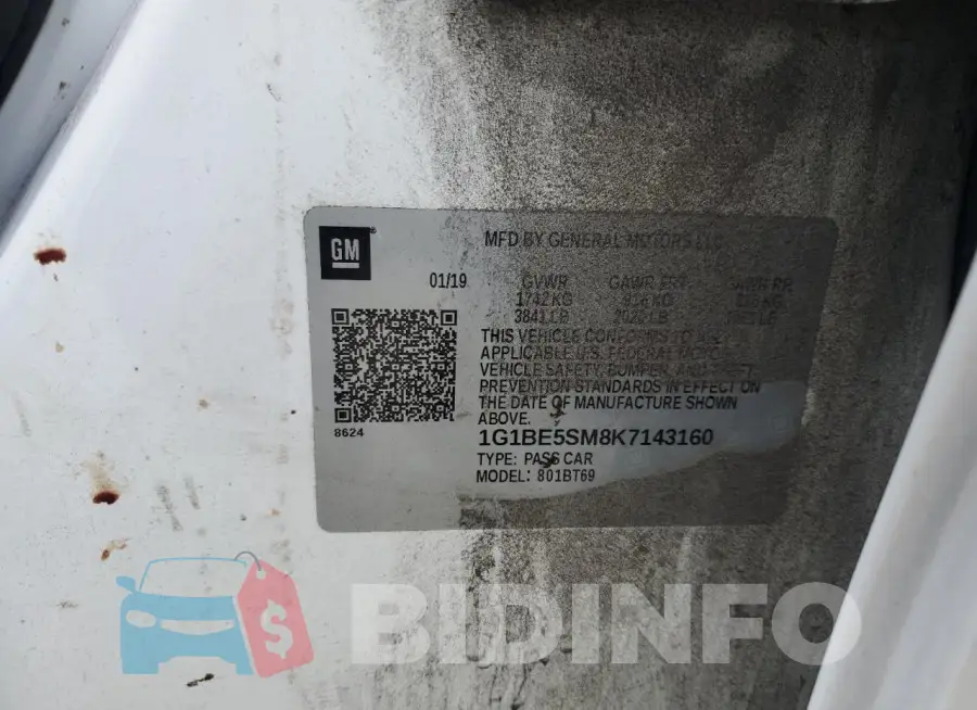 1G1BE5SM8K7143160 Photo# 12