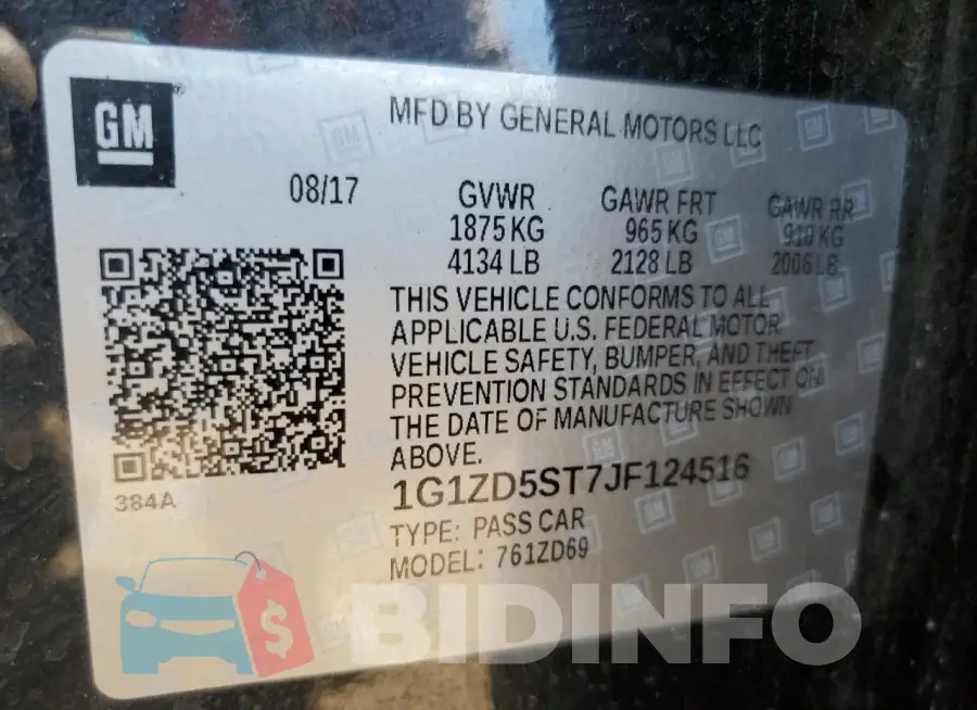 1G1ZD5ST7JF124516 Photo# 12