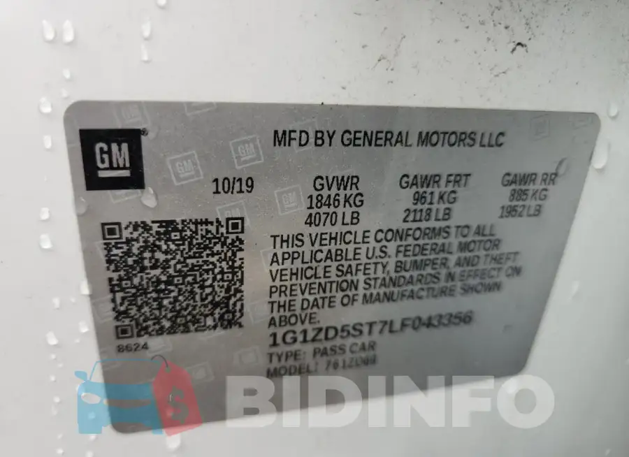 1G1ZD5ST7LF043356 Photo# 12