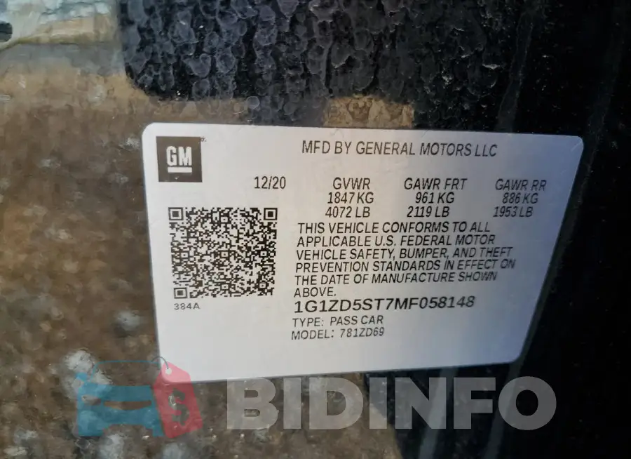 1G1ZD5ST7MF058148 Photo# 13
