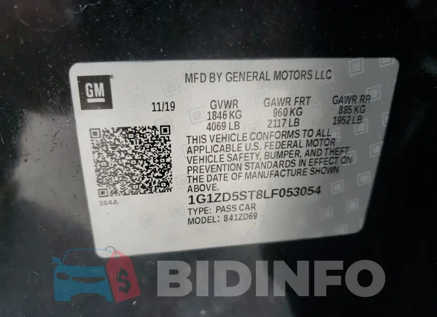1G1ZD5ST8LF053054 Photo# 12