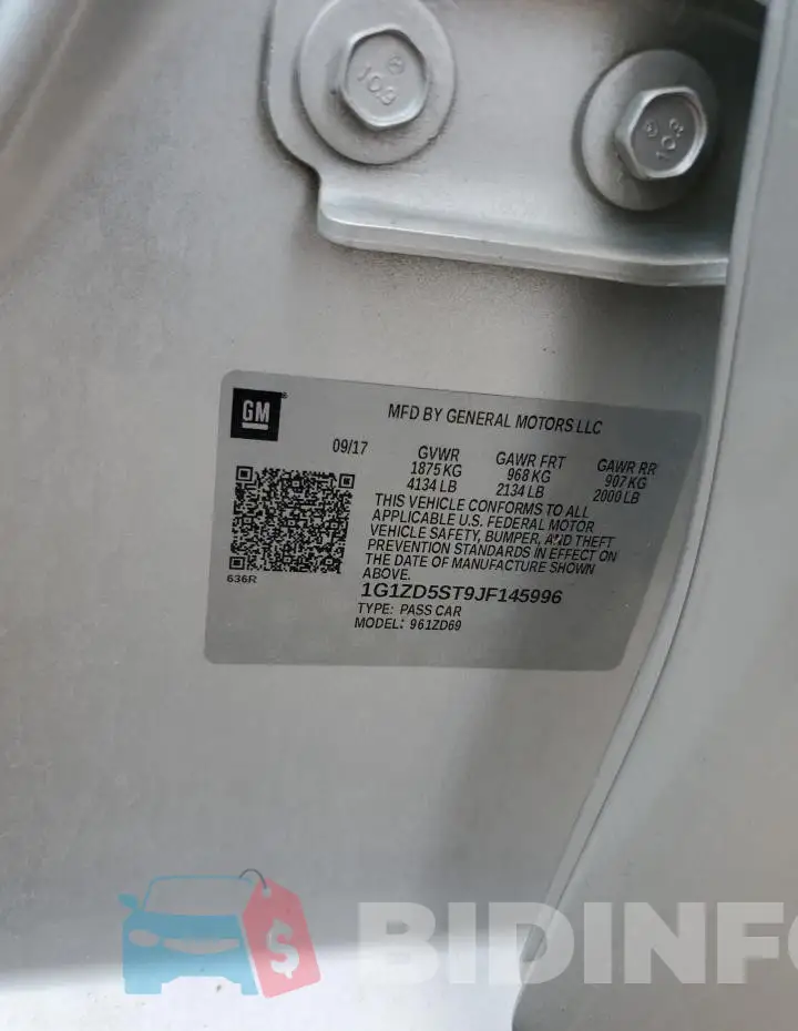 1G1ZD5ST9JF145996 Photo# 12