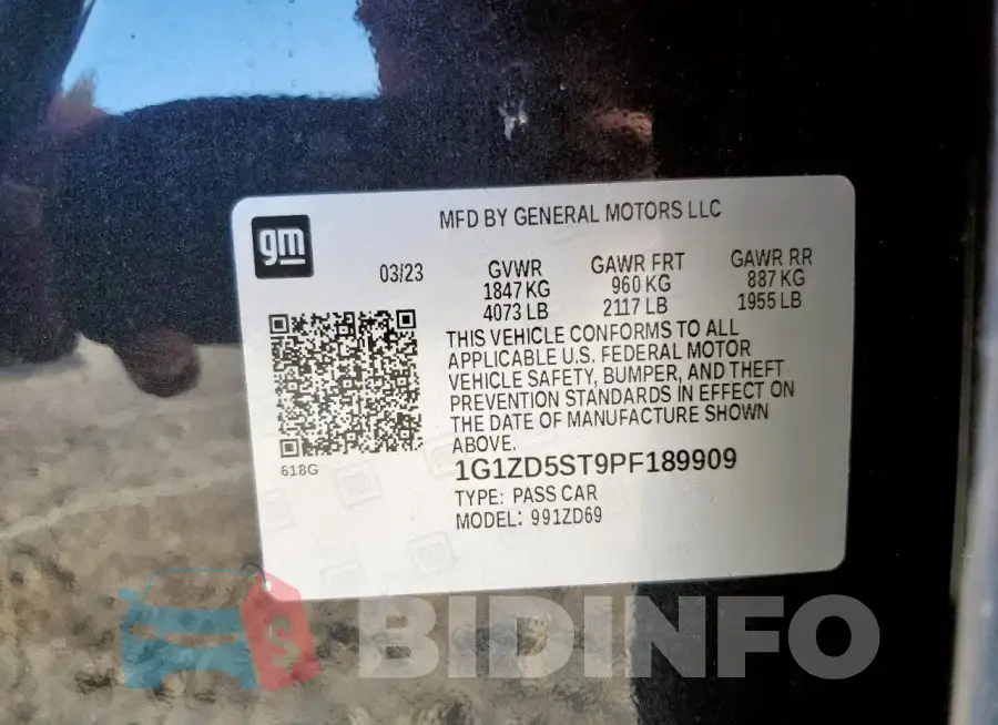1G1ZD5ST9PF189909 Photo# 12