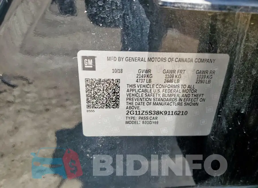 2G11Z5S38K9116210 Photo# 13