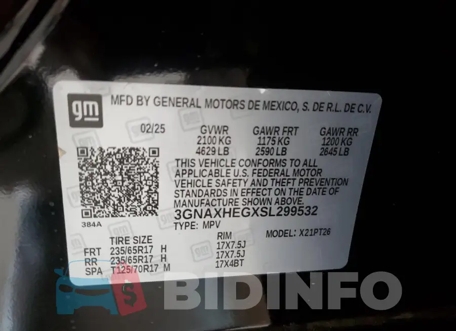 3GNAXHEGXSL299532 Photo# 13