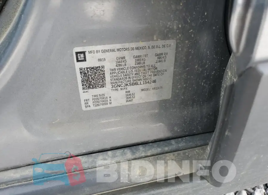 3GNCJKSB6LL154246 Photo# 13